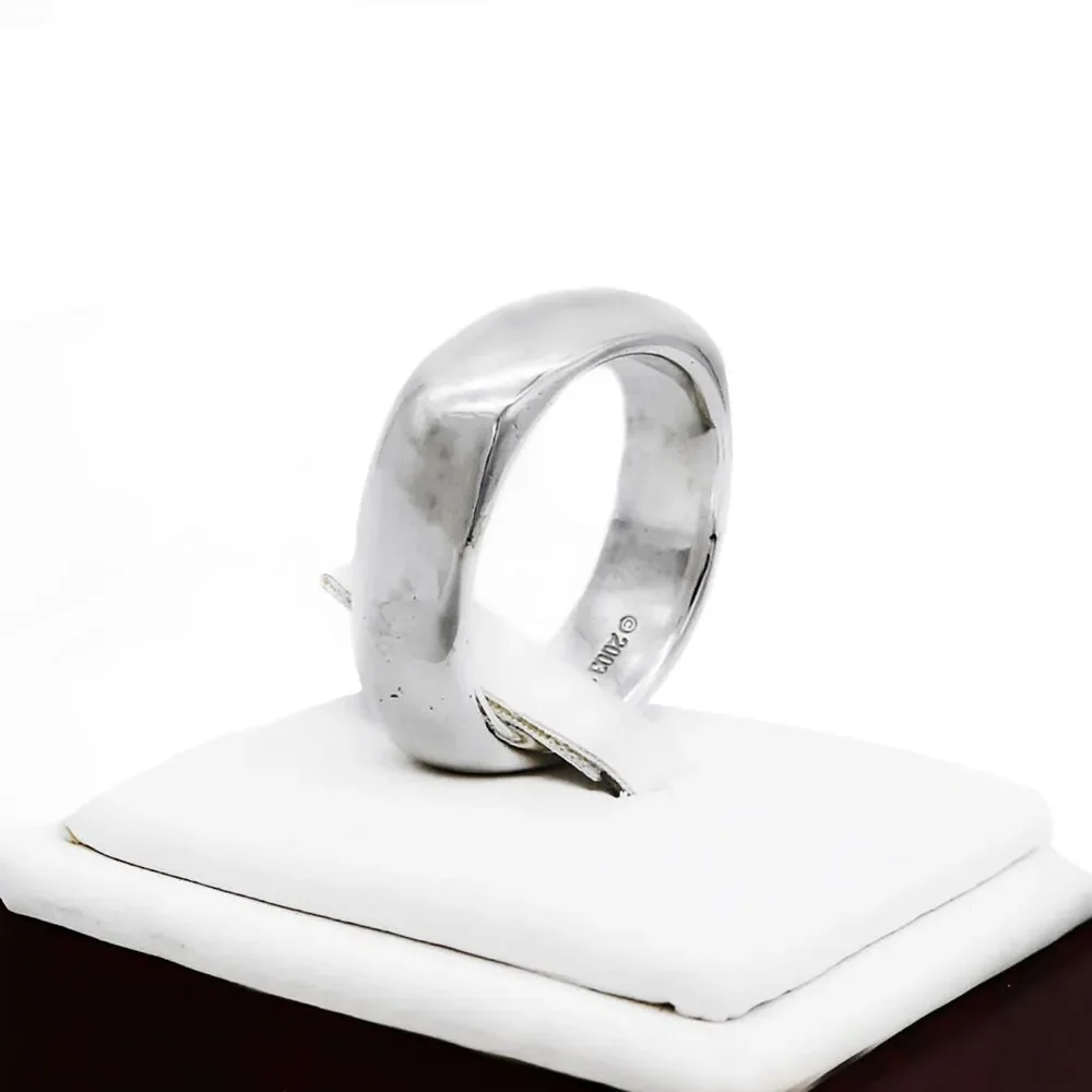 Tiffany & Co. 2003 Square Cushion Sterling Silver Ring Band